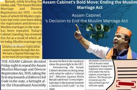 Assam Cabinet's Bold Move: Ending the Muslim Marriage Act